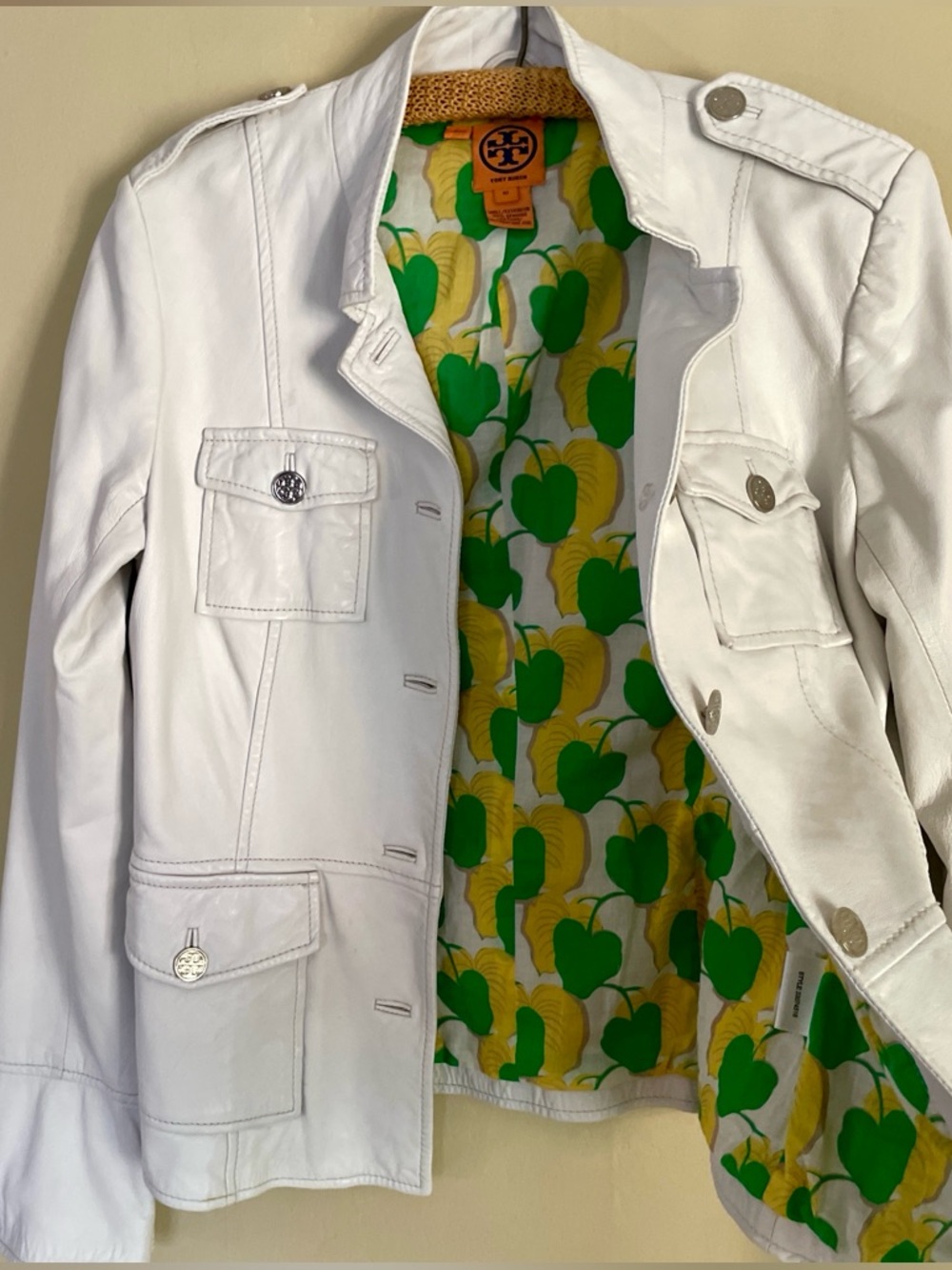 Tory Burch | Sgt Pepper Leather Jacket, Sz 10 fits like 6-8 ♥ Like new